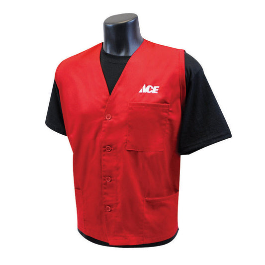 Artcraft M Sizes Unisex Sleeveless V-Neck Red Vest