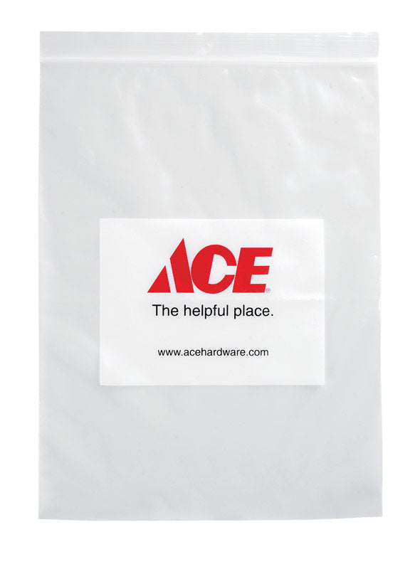 Plastic Clear Reclosable Bag 100 pk 12 in. H X 9 in. W X 0 in. L