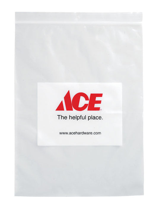 Plastic Clear Reclosable Bag 100 pk 12 in. H X 9 in. W X 0 in. L