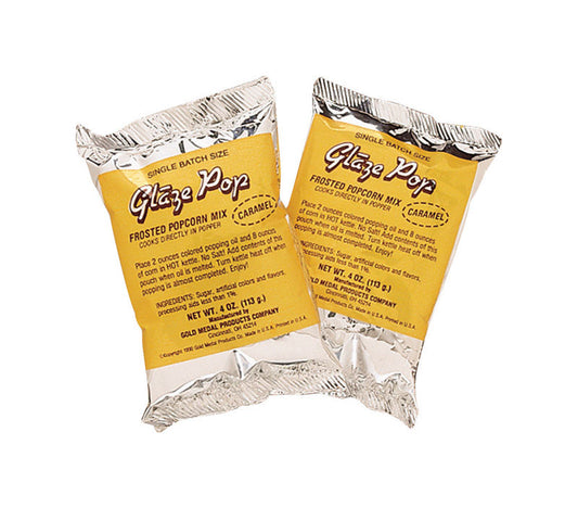 Gold Medal Glaze Pop Caramel Popcorn 4 oz Pouch