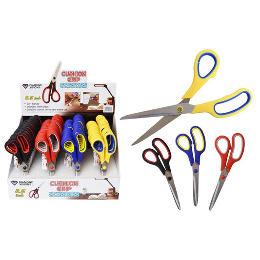 Diamond Visions Stainless Steel Soft Grip Scissors 1 pc