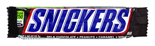 Snickers Milk Chocolate, Peanuts, Caramel and Nougat Candy Bar 1.86 oz
