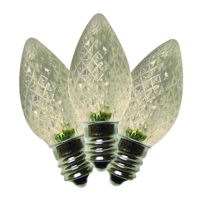 Holiday Bright Lights LED C7 Warm White 25 ct Replacement Christmas Light Bulbs